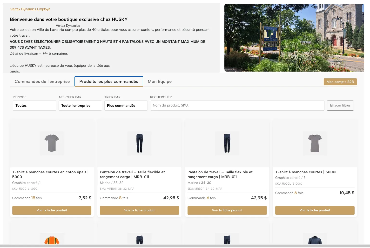 Husky Boutique — B2B product catalogue admin