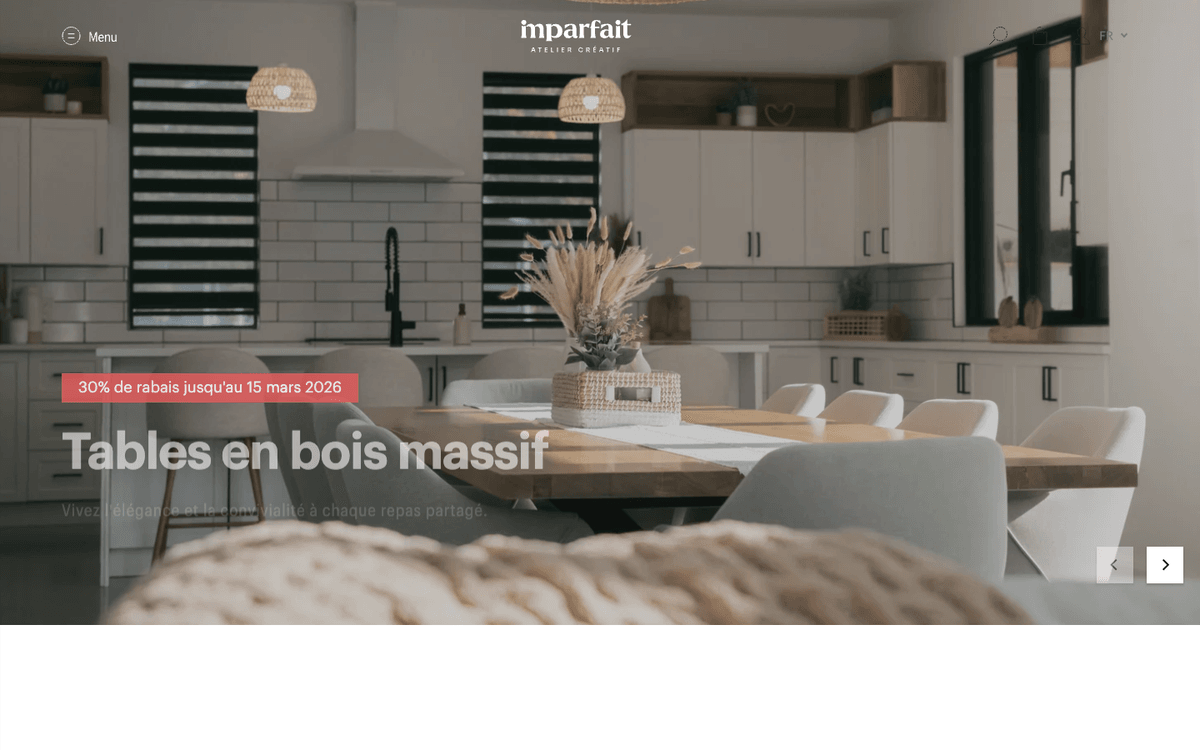 ATELIER IMPARFAIT solution — D2C · Custom Manufacturing · Shopify · Product Configurator